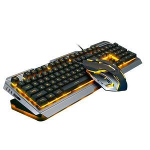 Ninja Dragons Gold Metal Frame Gaming Keyboard  Ninja Dragons Gold Metal Frame Gaming Keyboard