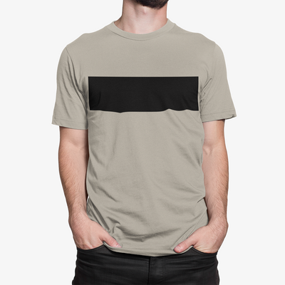 Men's Black Colorblock T-Shirt